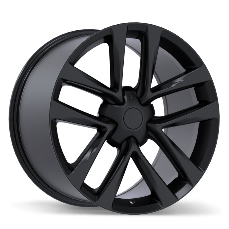 Replika - R264 - Black - Satin Black - 20" x 10", 35 Offset, 5x120 (Bolt Pattern), 64.1mm HUB