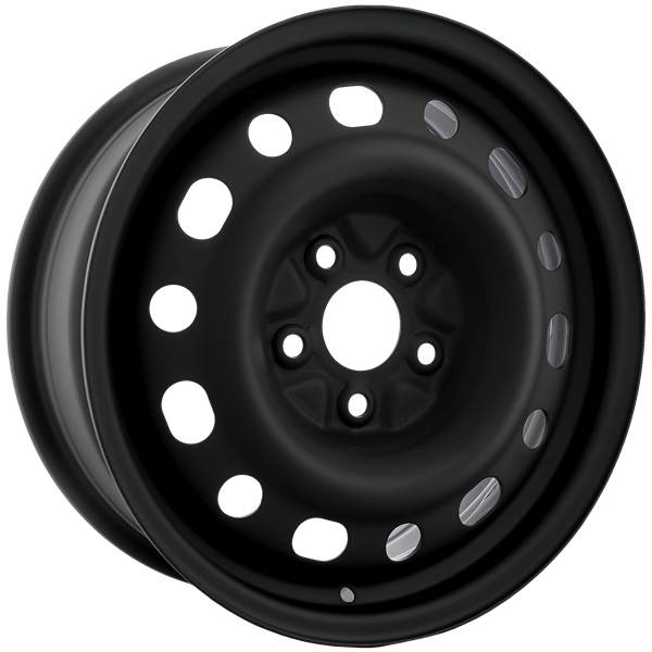 Envy Wheels - NX6 STEEL WHEEL - Black - FLAT BLACK - 16" x 6.5", 42 Offset, 5x114.3 (Bolt Pattern), 64.1mm HUB