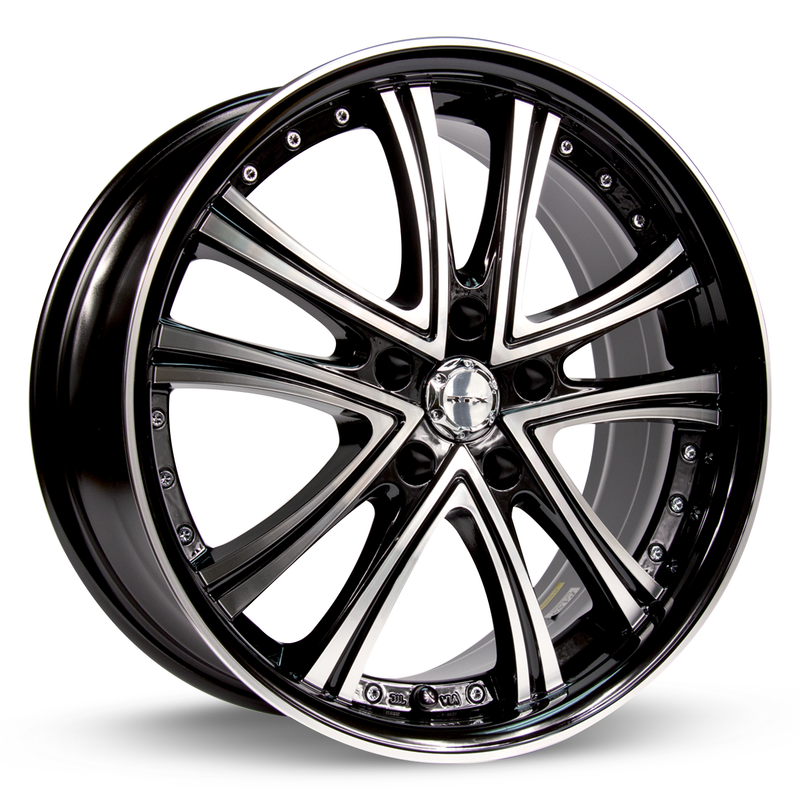 RTX Wheels - Allure - Black - Black Machined - 19" x 8", 35 Offset, 5x114.3 (Bolt Pattern), 73.1mm HUB