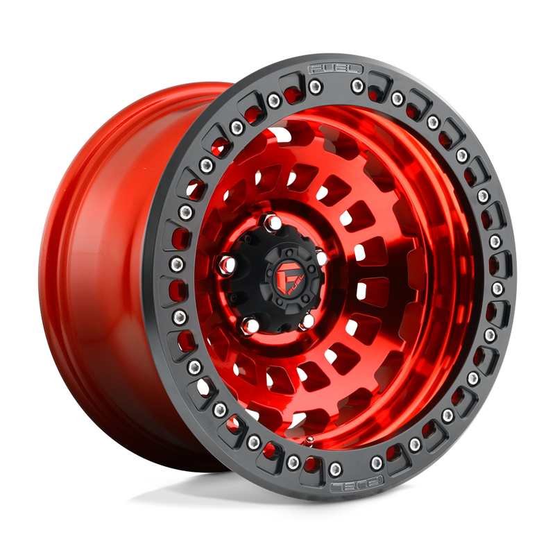 Fuel - D100 ZEPHYR BEADLOCK - CANDY RED - 17" x 9", -15 Offset, 6x135 (Bolt Pattern), 87.1mm HUB