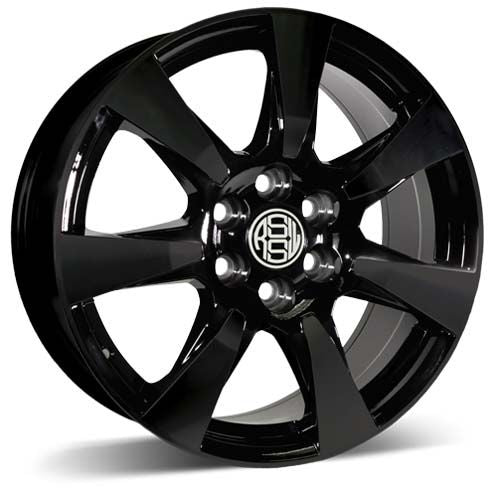 RSSW - Iron - Black - Gloss Black - 18" x 8", 53 Offset, 6x120 (Bolt Pattern), 67mm HUB