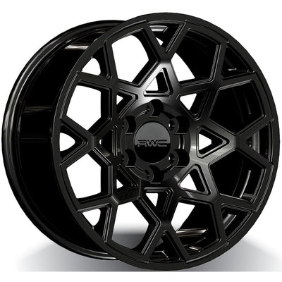 RWC - GM555 - Black - BLACK - 20" x 9", 18 Offset, 6x139.7 (Bolt Pattern), 78.1mm HUB