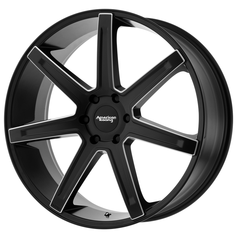 American Racing - AR938 REVERT - Black - SATIN BLACK MILLED - 20" x 9", 15 Offset, 6x120 (Bolt Pattern), 66.9mm HUB