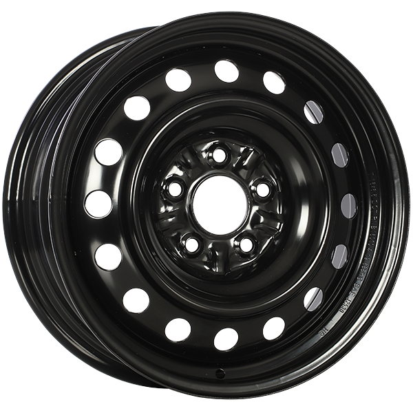 RNB - STEEL WHEEL - Black - Black Armour Coat - 16" x 6.5", 40 Offset, 5x114.3 (Bolt Pattern), 67.1mm HUB
