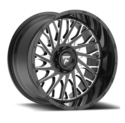 Fittipaldi Offroad - FTC08 - Black - Black Milled - 22" x 12", -44 Offset, 8x170 (Bolt Pattern), 125.2mm HUB