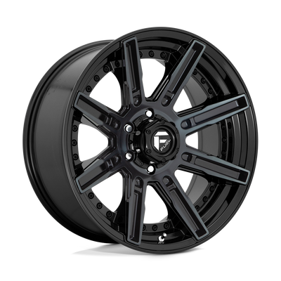 Fuel - D708 ROGUE - Black - GLOSS MACHINED DOUBLE DARK TINT - 20" x 9", 1 Offset, 5x150 (Bolt Pattern), 110.1mm HUB