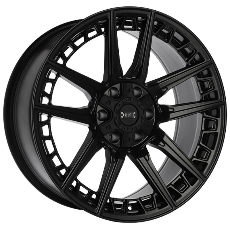Ruffino HARD - Xtreme - Black - Satin Black - 20" x 9", 0 Offset, 6x135/139.7 (Bolt Pattern), 87.1mm HUB