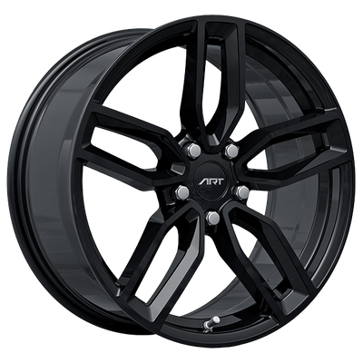 ART - Replica 262 - Black - Gloss Black - 18" x 8", 35 Offset, 5x112 (Bolt Pattern), 66.5mm HUB
