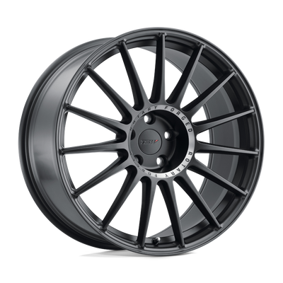 TSW Wheels - PADDOCK - Black - SEMI GLOSS BLACK WITH MACHINED TINTED RING - 19" x 9", 20 Offset, 5x114.3 (Bolt Pattern), 76.1mm HUB