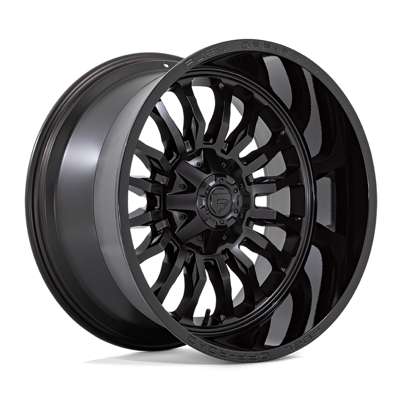 Fuel - D796 ARC - Black - MATTE BLACK WITH GLOSS BLACK LIP - 22" x 12", -44 Offset, 6x135/139.7 (Bolt Pattern), 106.1mm HUB