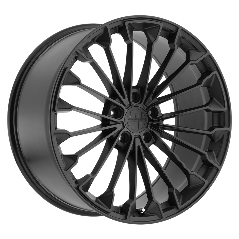 Victor Equipment Wheels - WURTTEMBURG - Gunmetal - MATTE BLACK W/ GLOSS BLACK FACE - 19" x 10.5", 55 Offset, 5x130 (Bolt Pattern), 71.5mm HUB
