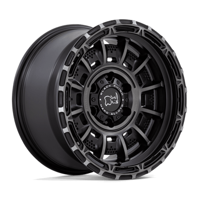 Black Rhino - LEGION - Black - MATTE BLACK GRAY TINT - 20" x 10", -18 Offset, 5x127 (Bolt Pattern), 71.5mm HUB