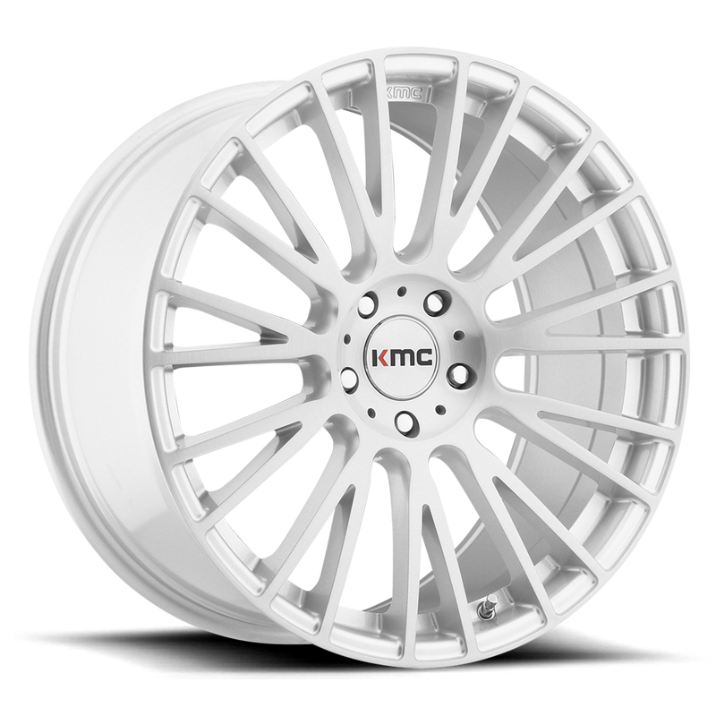 KMC Wheels - KM706 IMPACT - Silver - Brushed Silver - 18" x 8", 38 Offset, 5x120 (Bolt Pattern), 74.1mm HUB