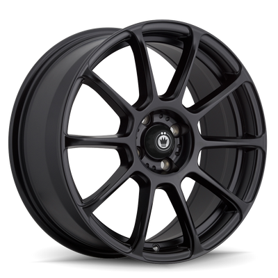 Konig - Runlite - Black - Matte Black - 17" x 7.5", 35 Offset, 5x114.3 (Bolt Pattern), 73.1mm HUB