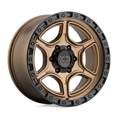 XD Series - XD139 PORTAL - Bronze - Satin Bronze Satin Black Lip - 17" x 8.5", 18 Offset, 5x127 (Bolt Pattern), 71.5mm HUB
