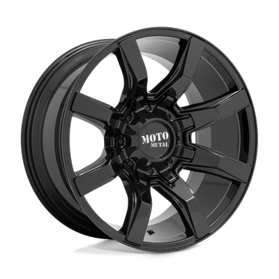 Moto Metal - MO804 SPIDER - Black - GLOSS BLACK - 20" x 10", 12 Offset, 8x170 (Bolt Pattern), 125.1mm HUB