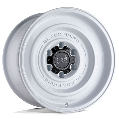 Black Rhino - SOLID - White - GLOSS WHITE - 17" x 9.5", -18 Offset, 5x127 (Bolt Pattern), 71.5mm HUB