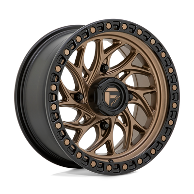 Fuel UTV - D777 RUNNER UTV - Bronze - BRONZE WITH BLACK RING - 15" x 10", 0 Offset, 4x156 (Bolt Pattern), 132mm HUB