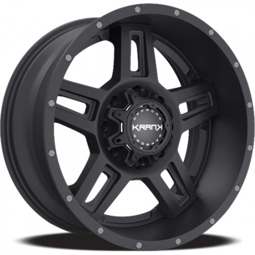KranK Off-road - Hammer - Black - Satin Black - 17" x 9", 0 Offset, 6x135/139 (Bolt Pattern), 108mm HUB