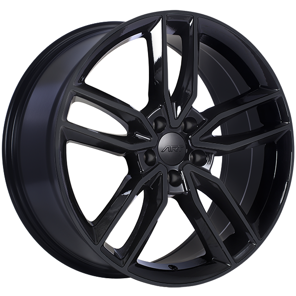 ART - Replica 177 - Black - Gloss Black - 20" x 8.5", 35 Offset, 5x112 (Bolt Pattern), 66.6mm HUB