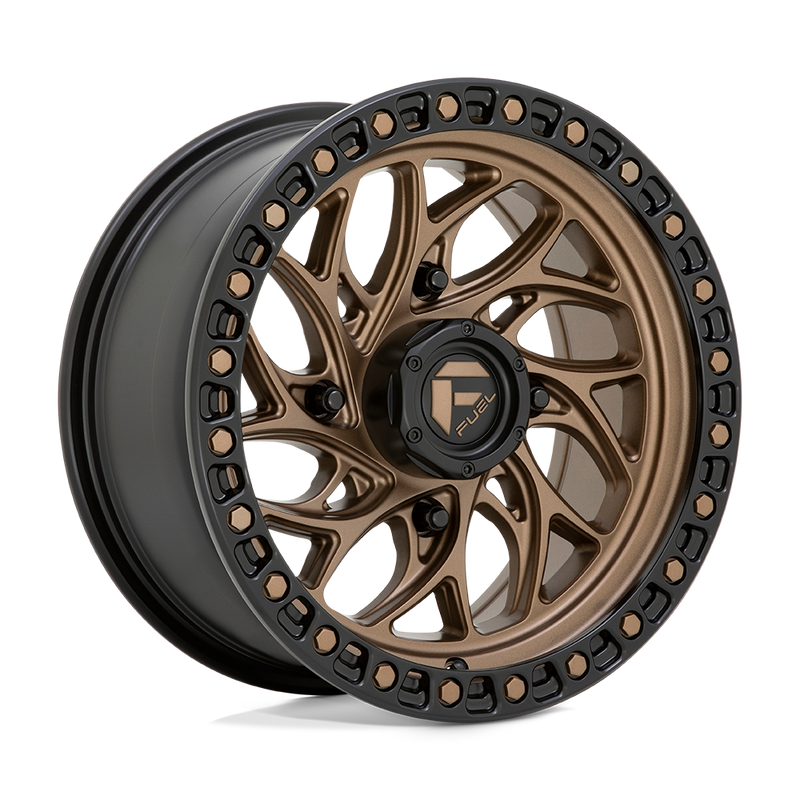 Fuel UTV - D777 RUNNER UTV - Bronze - BRONZE WITH BLACK RING - 15" x 10", 0 Offset, 4x137 (Bolt Pattern), 110.1mm HUB