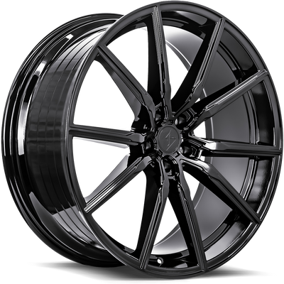 Sentali - SS1 - Black - Gloss Black - 22" x 10.5", 35 Offset, 5x120 (Bolt pattern), 72.60mm HUB