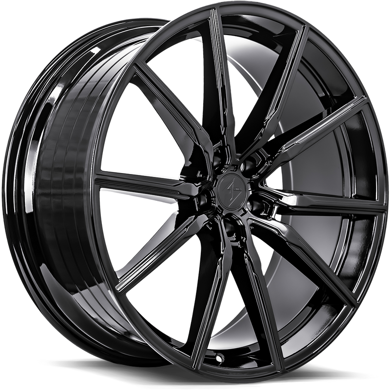 Sentali - SS1 - Black - Gloss Black - 22" x 10.5", 35 Offset, 5x120 (Bolt pattern), 72.60mm HUB