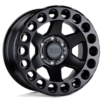 Black Rhino - ODESSA - Black - Matte Black - 18" x 9.5", 2 Offset, 5x127 (Bolt Pattern), 71.5mm HUB