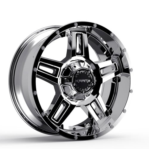 KranK Off-road - Hammer - Chrome - Chrome - 20" x 9", 18 Offset, 6x135/139.7 (Bolt Pattern), 108mm HUB