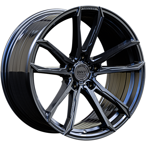 Envy Wheels - FF1LM - Gunmetal - LIQUID METAL - 20" x 10", 40 Offset, 5x112 (Bolt Pattern), 66.6mm HUB