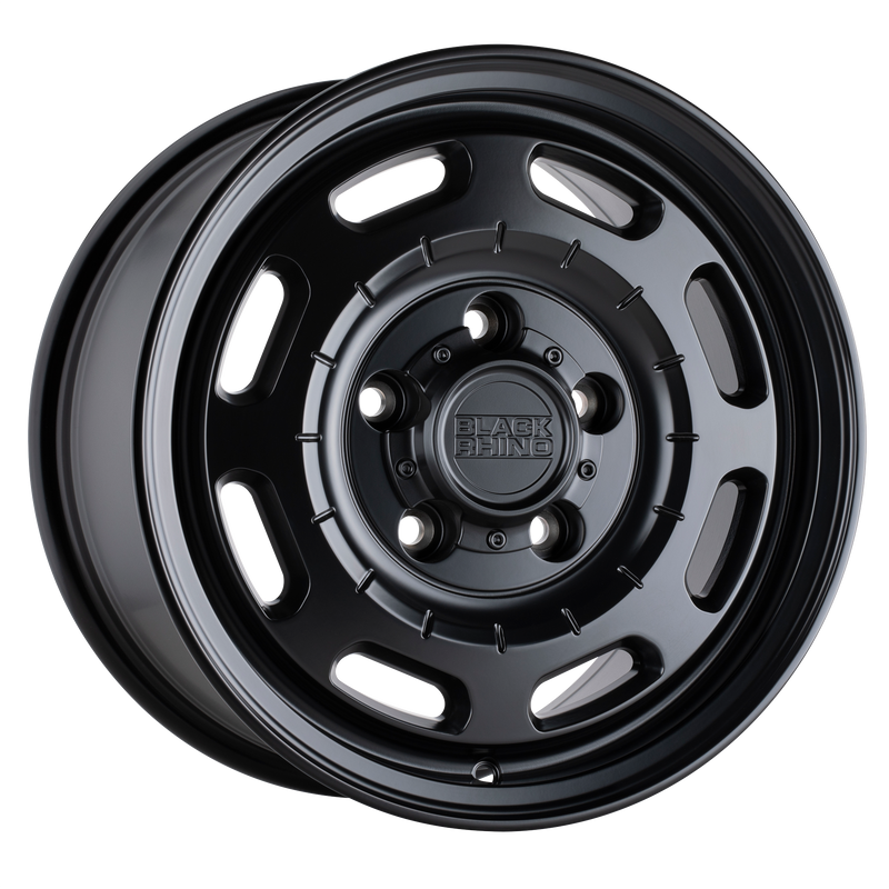Black Rhino - BANDOLIER - Gunmetal - MATTE BLACK - 16" x 8", 38 Offset, 6x130 (Bolt Pattern), 84.1mm HUB