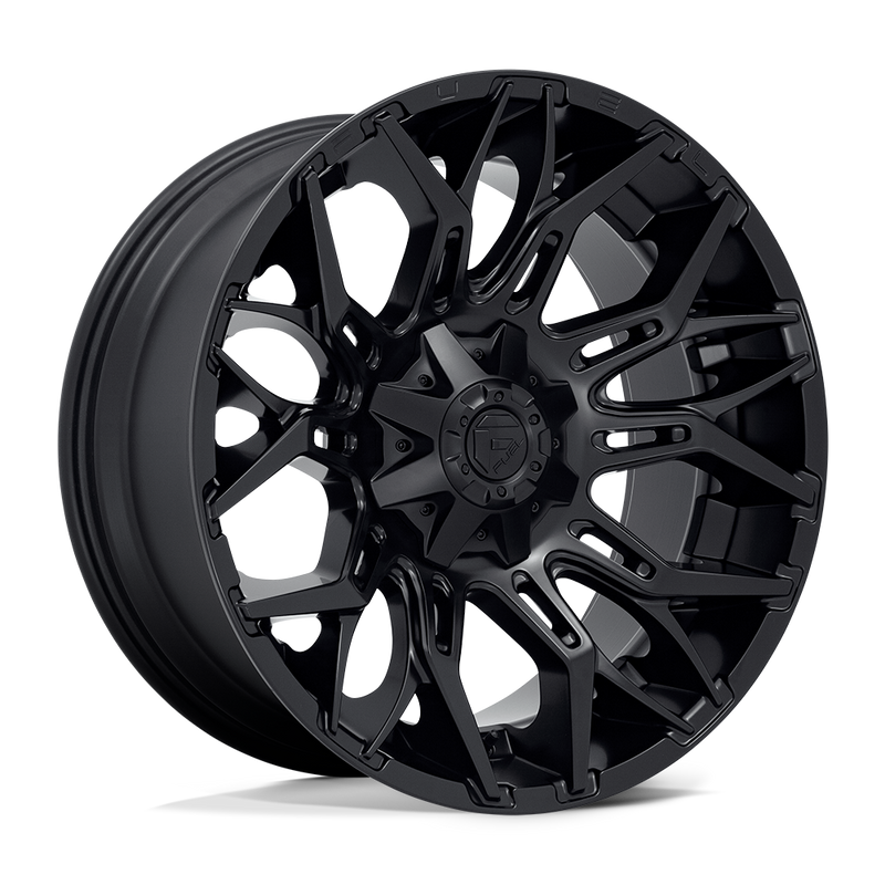 Fuel - D772 TWITCH - Black - BLACKOUT - 22" x 10", -18 Offset, 8x180 (Bolt Pattern), 124.2mm HUB