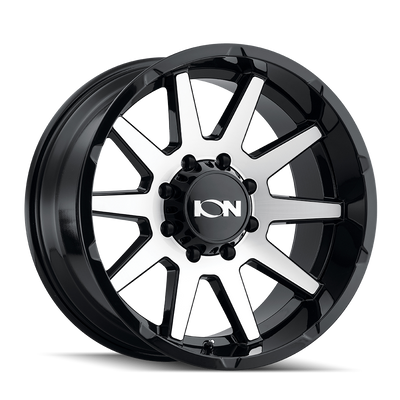 Ion Alloy - 143 - Black - BLACK/MACHINED FACE - 18" x 9", 0 Offset, 6x135 (Bolt Pattern), 87.1mm HUB