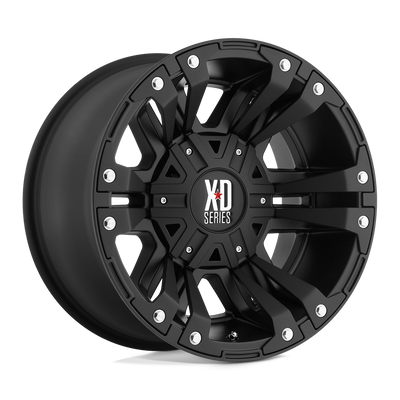 XD Series - XD822 MONSTER II - Black - MATTE BLACK - 17" x 9", 18 Offset, 6x114.3 (Bolt Pattern), 72.6mm HUB