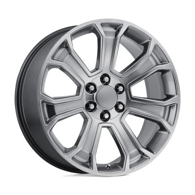 OE Creations - PR166 - Silver - HYPER SILVER - 20" x 9", 24 Offset, 6x139.7 (Bolt Pattern), 78.1mm HUB