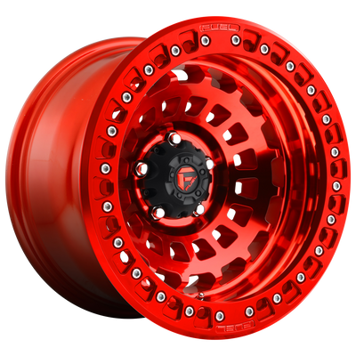 Fuel - D100 ZEPHYR BEADLOCK - CANDY RED - 17" x 9", -15 Offset, 5x150 (Bolt Pattern), 110.1mm HUB