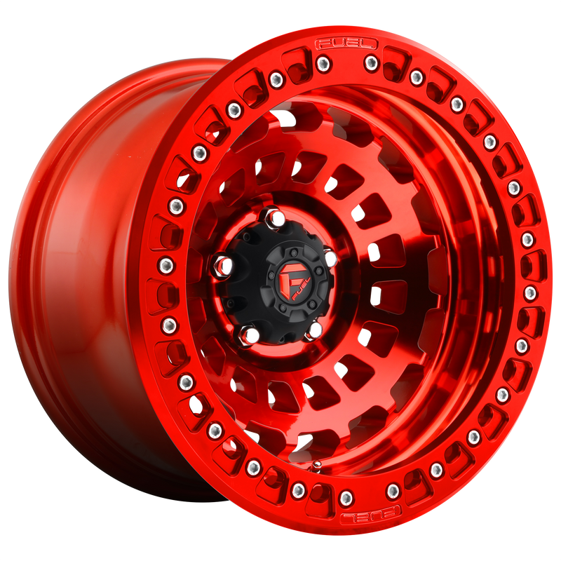 Fuel - D100 ZEPHYR BEADLOCK - CANDY RED - 17" x 9", -15 Offset, 5x150 (Bolt Pattern), 110.1mm HUB