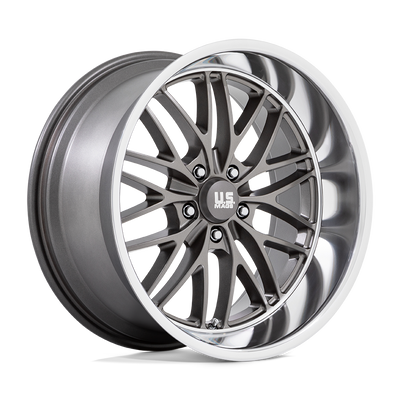 US Mag - U139 SANTA CRUZ - Gunmetal - ANTHRACITE WITH DIAMOND CUT LIP - 20" x 8.5", 6 Offset, 5x127 (Bolt Pattern), 78.1mm HUB