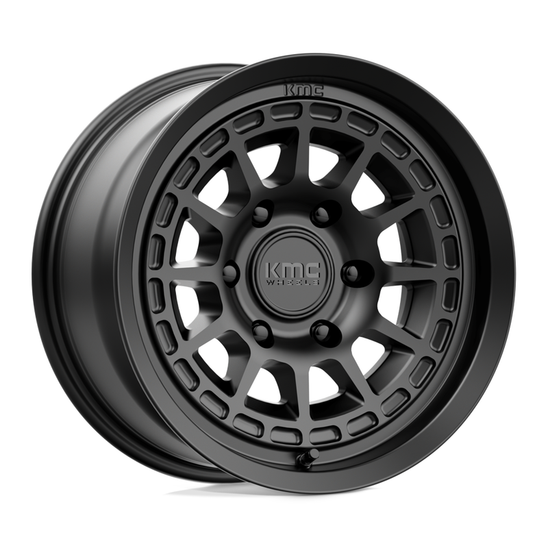 KMC Wheels - KM719 CANYON - Black - SATIN BLACK - 17" x 8.5", 0 Offset, 6x120 (Bolt Pattern), 66.9mm HUB