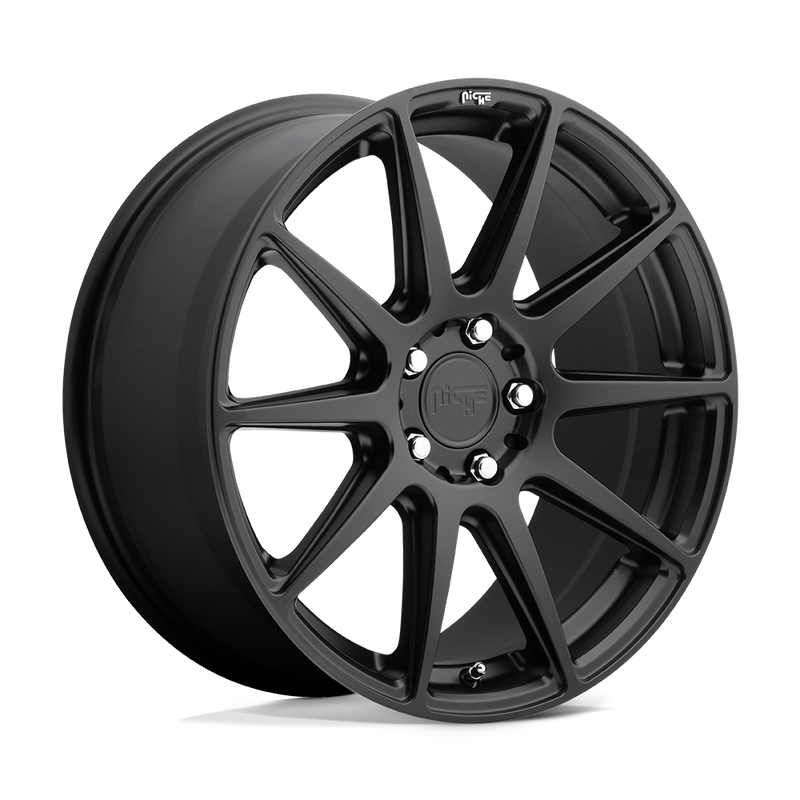 Niche - M147 ESSEN - Black - MATTE BLACK - 19" x 8.5", 48 Offset, 5x130 (Bolt Pattern), 71.5mm HUB