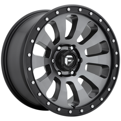 Fuel - D648 TACTIC - Gunmetal - MATTE GUN METAL BLACK BEAD RING - 17" x 9", -12 Offset, 5x127 (Bolt Pattern), 71.5mm HUB