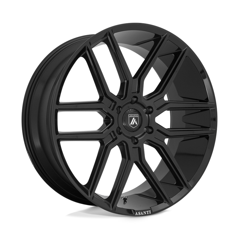 Asanti Black - ABL-28 BARON - Black - Gloss Black - 20" x 9", 30 Offset, 6x135 (Bolt Pattern), 87.1mm HUB