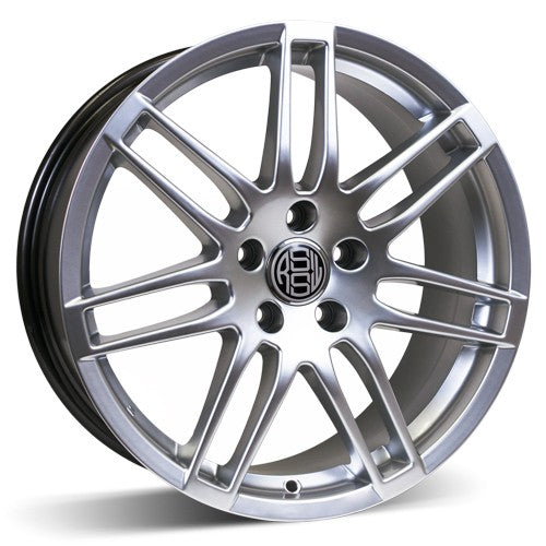 RSSW - Bold - Silver - Hyper silver - 17" x 7.5", 45 Offset, 5x112 (Bolt Pattern), 66.6mm HUB