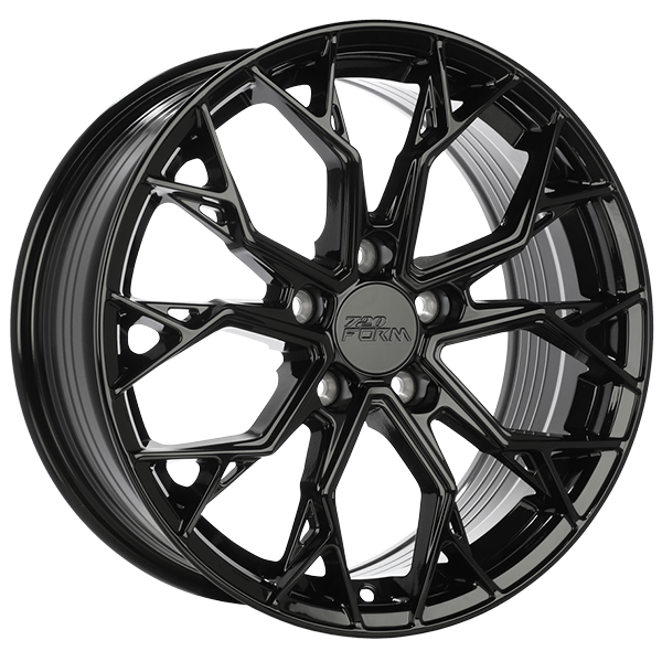 720 Form - RF1-V - Black - Gloss Black - 18" x 8", 35 Offset, 5x112 (Bolt Pattern), 66.6mm HUB