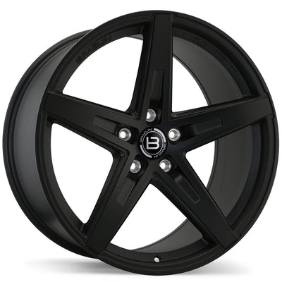 Braelin - BR08 - Black - Matte Black - 20" x 10", 35 Offset, 5x130 (Bolt Pattern), 71.6mm HUB