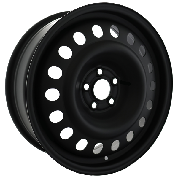 Envy Wheels - NX4 STEEL WHEEL - Black - FLAT BLACK - 17" x 6.5", 44 Offset, 5x100 (Bolt Pattern), 56.1mm HUB