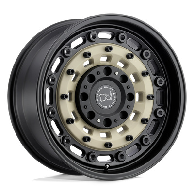 Black Rhino - ARSENAL - Desert Sand - SAND ON BLACK - 20" x 12", -44 Offset, 8x165.1 (Bolt Pattern), 122.4mm HUB
