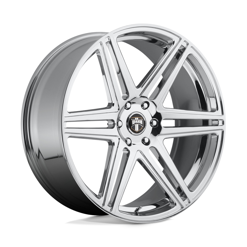 DUB - S122 SKILLZ - Polished - CHROME PLATED - 22" x 9.5", 30 Offset, 6x139.7 (Bolt Pattern), 78.1mm HUB