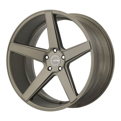 KMC Wheels - KM685 DISTRICT - Bronze - Matte Bronze - 18" x 8", 38 Offset, 5x120 (Bolt Pattern), 74.1mm HUB