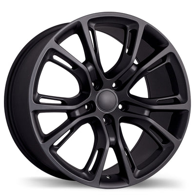 Replika - R148B - Black - Matte Black - 20" x 9", 34 Offset, 5x127 (Bolt Pattern), 71.5mm HUB